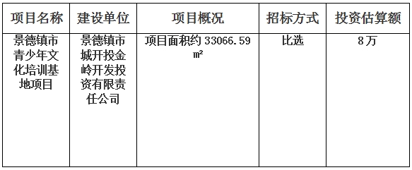 景德镇市青少年文化培训基地项目档案整理计划公告